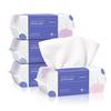 EF Thick Face 80 Count X 4 Natural High Makeup Ultra Hypoallergenic for Wet and Dry Suitable for Wiping Hand and Towels, Packs, High-density, Thick,
