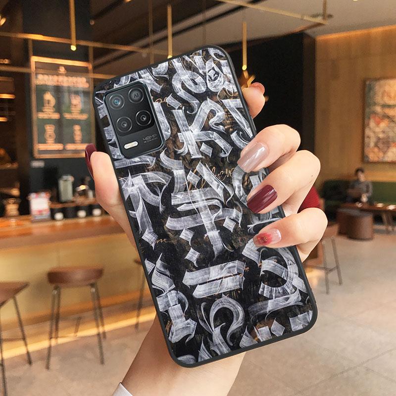 Pokras Lampas Graffiti Case for OPPO Realme GT 2 Pro X2 Pro XT C25S 8 7 6 Pro 6i Realme GT Master C3 C21 C21Y C11 X3 SuperZoom