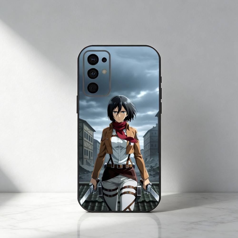 AOT Anime HD Printed Phone Case For Samsung S25,S24,S21,S22,S23,S20,Ultra,S26,Plus,Fe,Note,5G Black Cover