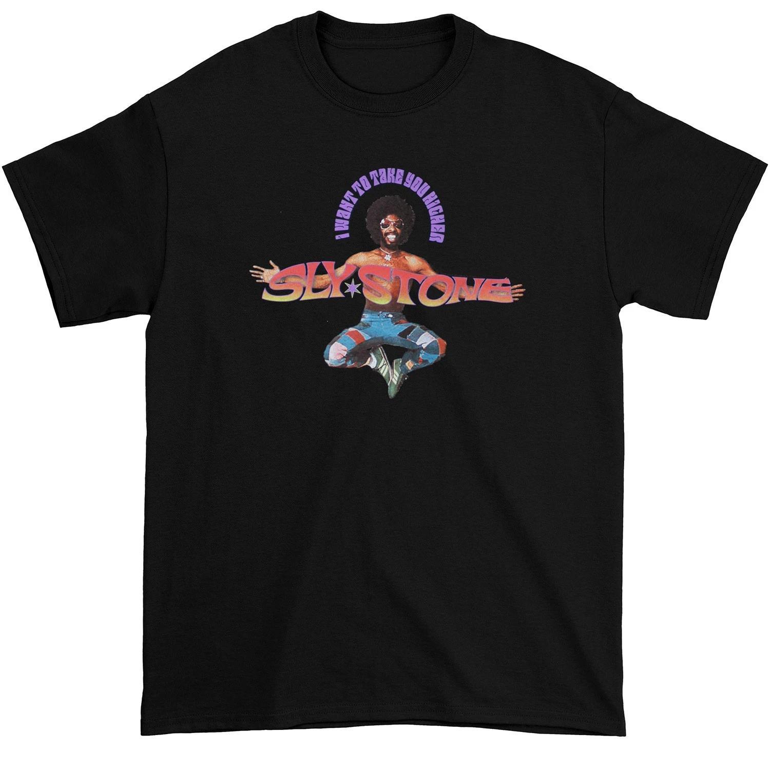 Мужская черная футболка X-Large Sly & The Family Stone Take You Higher M