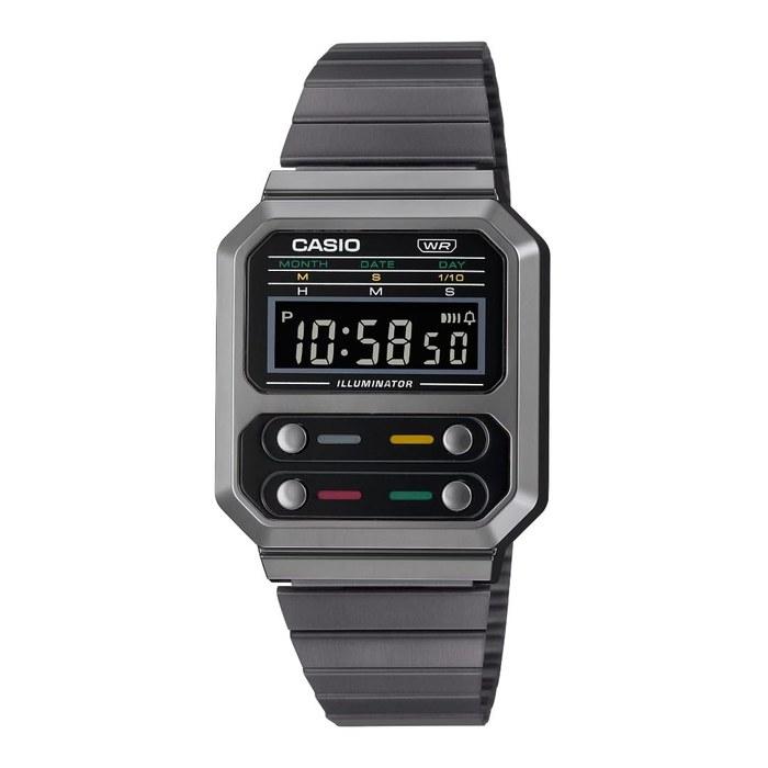 Casio Vintage A100WEGG-1AVT Blackwatch Black, One Size