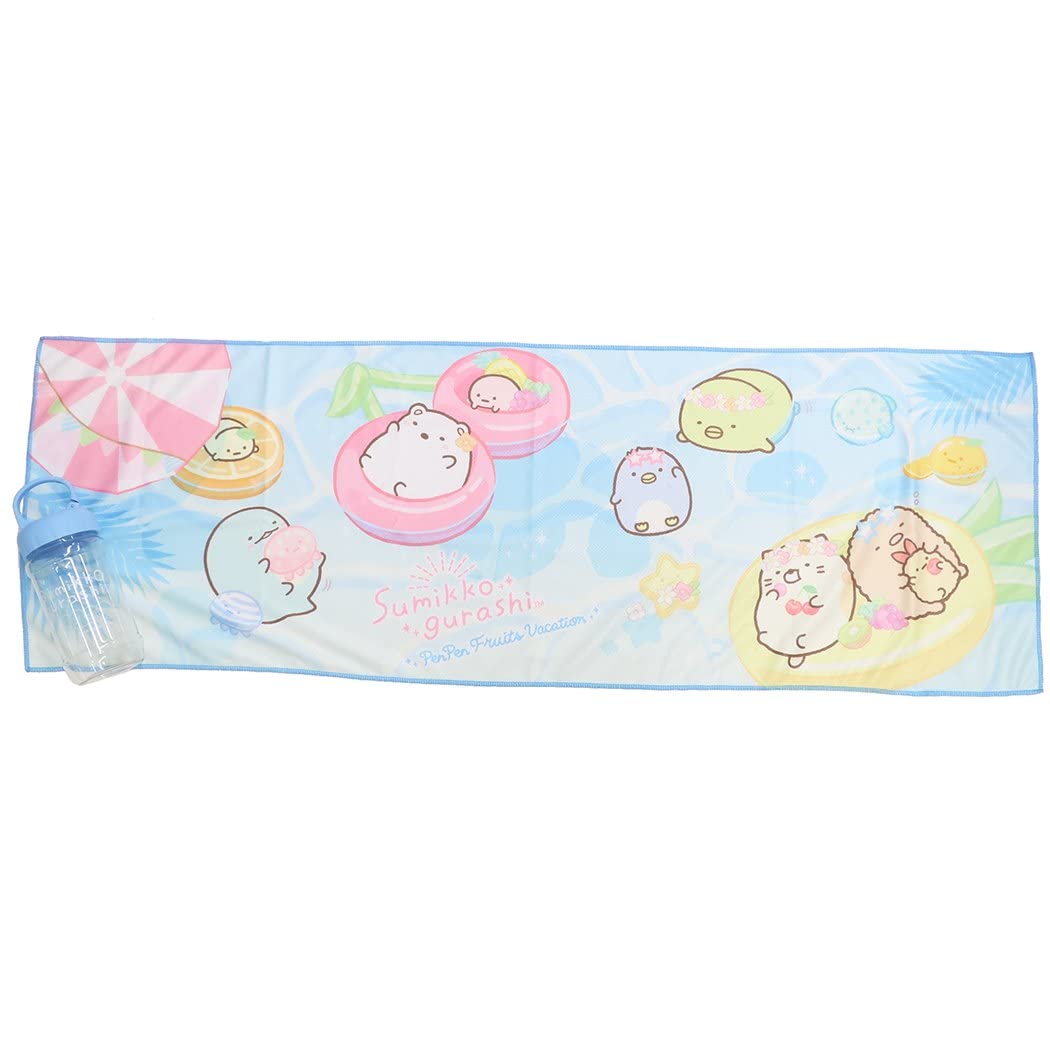 Sumikko Gurashi Охлаждающее полотенце для лица в бутылке Penpen [Летнее полотенце] / San-X