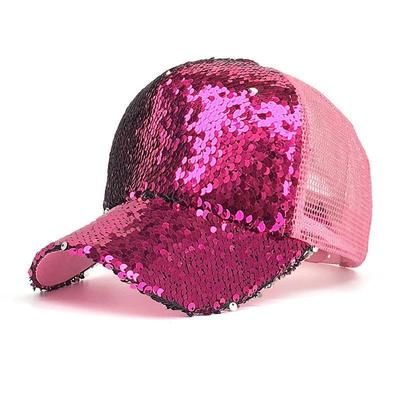 2025 Glitter Pop Color Change Practical Hat Women's Spring Summer Day Casual Spring Baseball Hat Sun Hat Mesh Cap Visor
