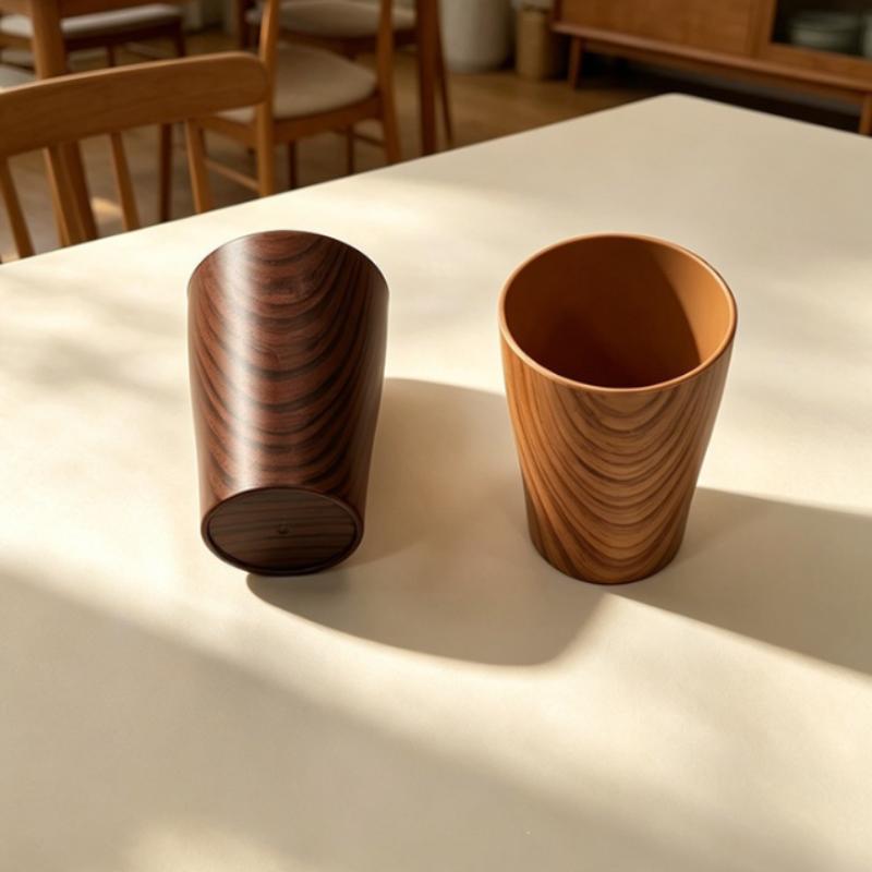 Functional Imitation Wood Grain Mug Perfect for Tea Coffee and More