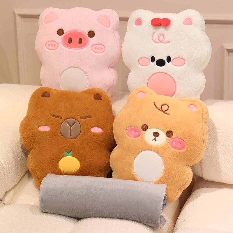 Cuddly Animal Soft Pillow Stuffed Capybara Dog Pig Penguin Plush Kawaii Plush Cute Plush Toy Kawaii Sweet Gift For Kids Children