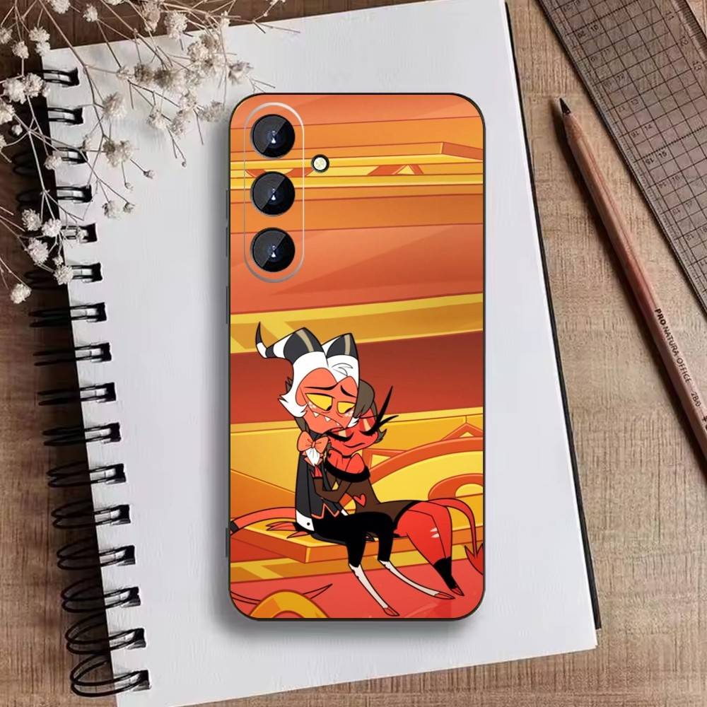 

D-Helluva Boss Phone Case For Samsung Galaxy A73,A21s,A22,A31,A52,A53,A71,A41Soft Black Shell Samsung a13 5g