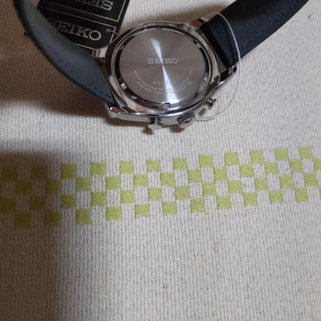 [USED] Seiko overseas model chronograph with genuine D-buckle. Shipping included!