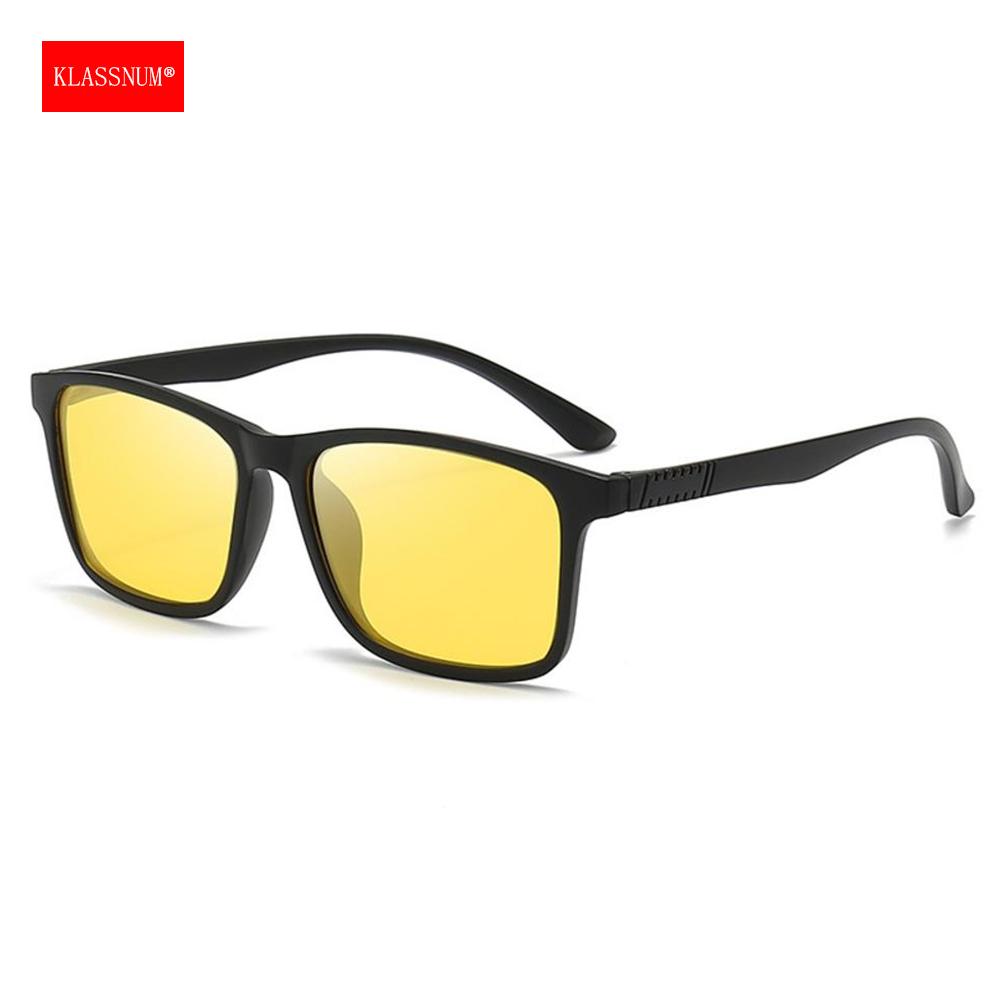 Sunglasses Man TR Frame Polarized Sunglasses Yellow Driving Sun Glasses Fishing Sports UV400 Shades Classic Eyewear New