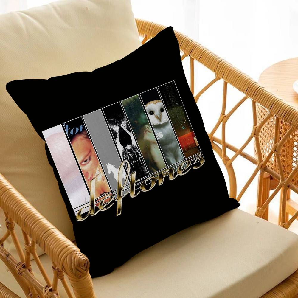 Retro Band Deftones Cushion Cover Pillow Cover Decor Pillowcase Printed Cushion Case for Couch