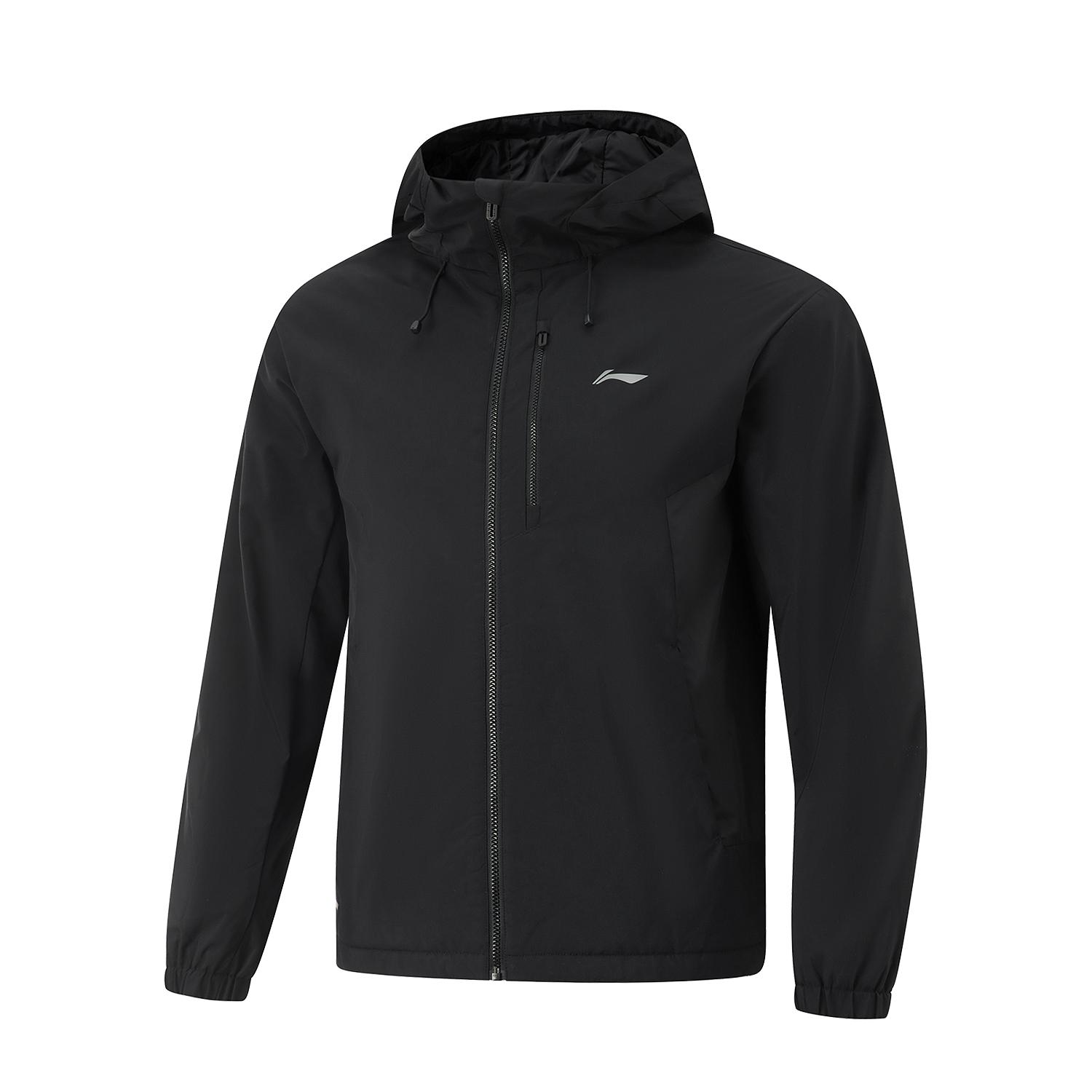 

Li-Ning Fitness Series Casual Hooded Warm Cotton Jacket Men Jackets Black AJMU275-1 M