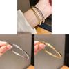 Minimalist Gold Plated Arrow Pattern Bracelet For Women Fashion Jewelry Accessory