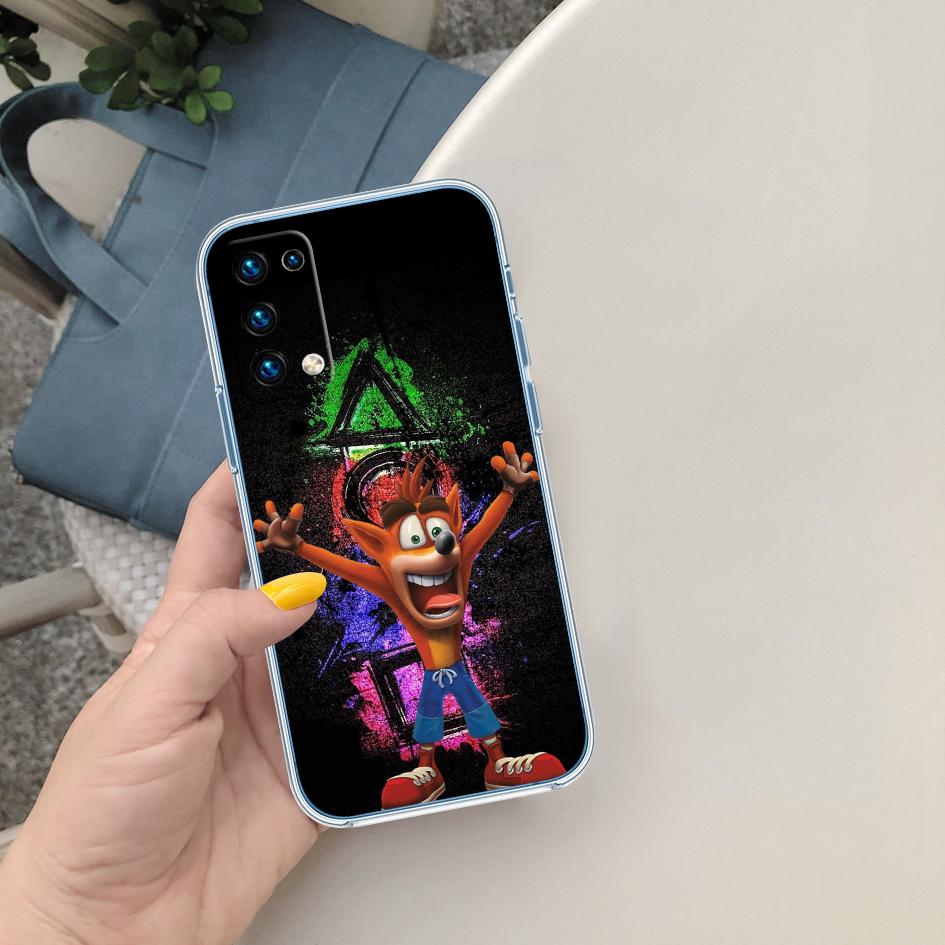 AQ31 Crash Bandicoot Soft Shell Transparent Phone Case for Motorola Moto G7 G8 G9 G84 G85 G73 G24 G15 Z2 Play Power Plus