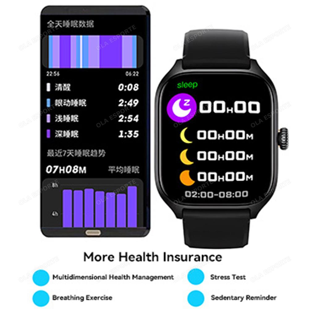 New SmartWatch Series 9 Men Health Monitor Voice Assistant Bluetooth Call Always Display Sports Waterproof Women Smartwatch