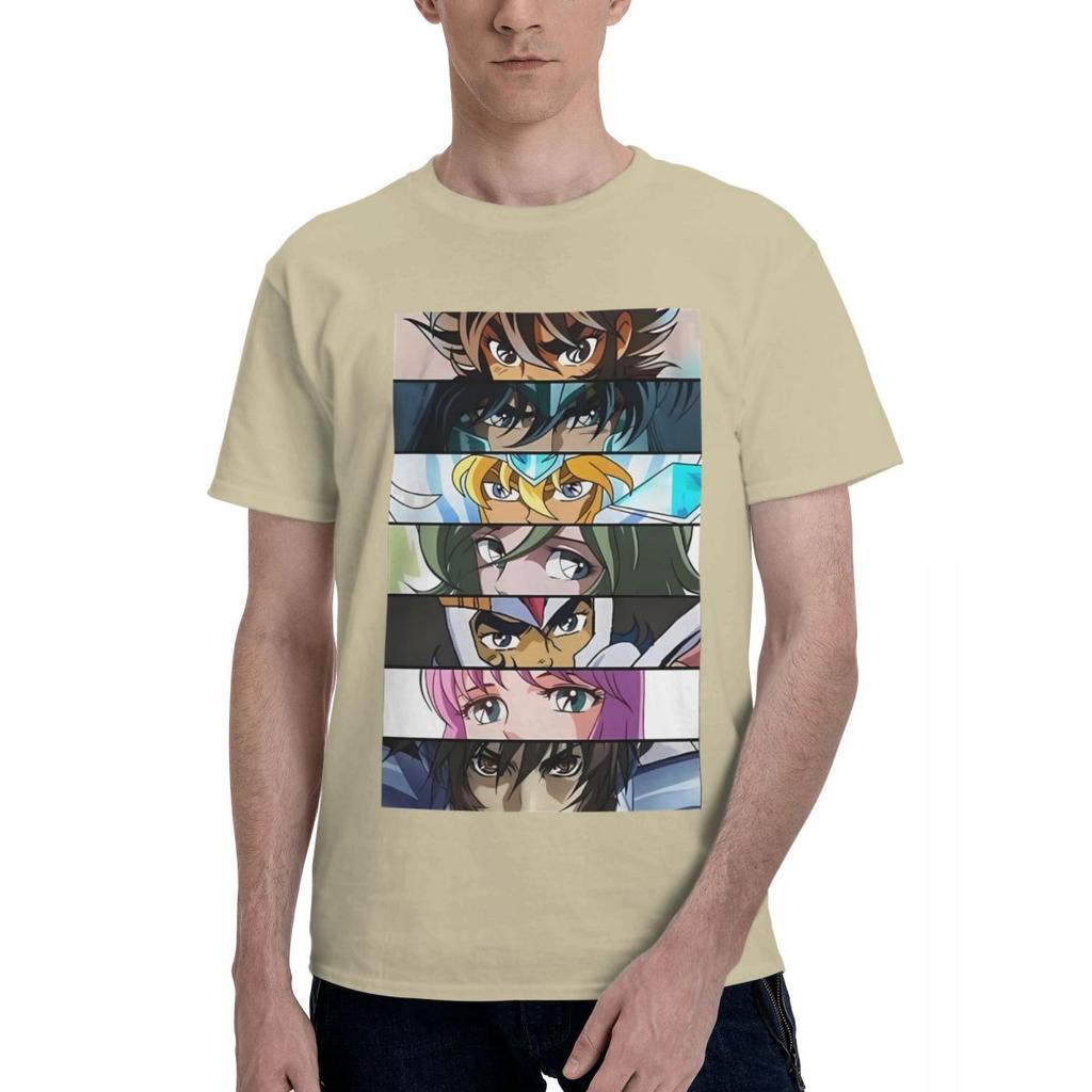 Retro Knights Of The Zodiac Saint Seiya 100 Cotton Casual Breathable Confortable T Shirt Mens Clothing Brands Tshirts Men