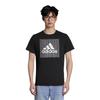 Adidas T Shirts Men's Black Crew Neck Moderate Straight Fit DY8658