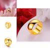 Trendy Gold-plated Copper Couple Ring With Smooth And Flawless Finish Perfect For Gift Giving And Celebrating Love