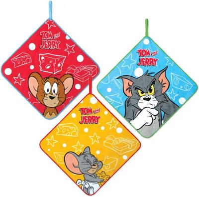 Marushin Loop Tom Cheese the Dangerous Kindergarten Elementary School Preschool Elementary School Boys 4105060700 Towels, 3-Piece Set, & Jerry, &