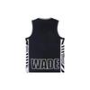 Li-Ning Wade Series Letter Print Round Neck Basketball Vest Men Tops Black White AAYS271-2