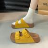 Thick-soled heightening slippers women's summer outer wear spring new sandals small non-slip beach cool slippers