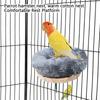 Small Soft Nest for Small Pets Comfortable Warm Cotton Bed Suitable for Parrots Hamsters Bird Resting Platform with Hanging Hook