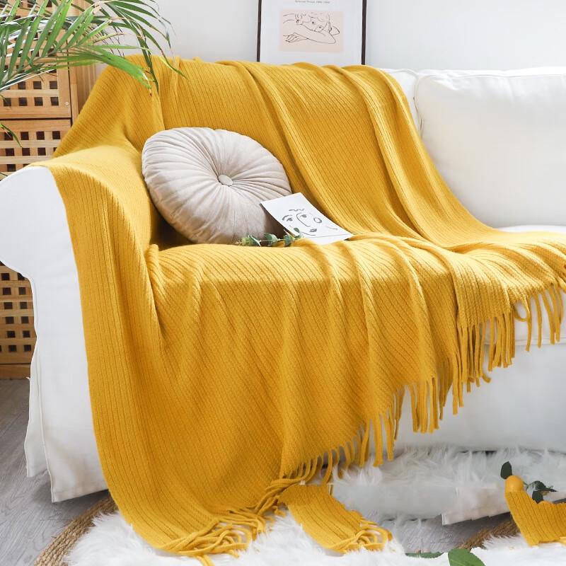 

LISM Acrylic Knitted Throw Blanket