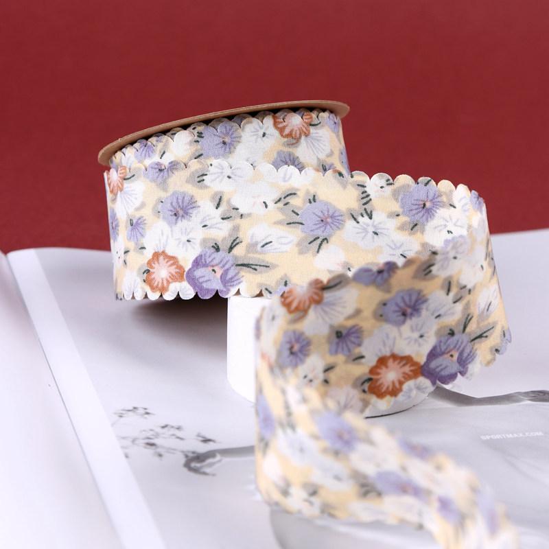 Trend Ancient Chinese Style Printed Edge Ribbon butterfly Clip Hairpin Raw Material DIY Hair Accessories Gift Wrap Band