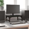VidaXL Monitor Stand, Screen Riser with Adjustable Feet, Computer Stand with Office Interior Storage, 833995