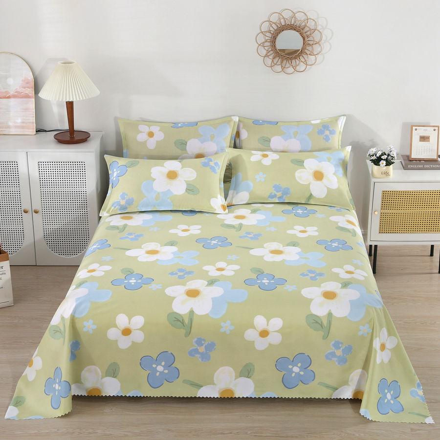 Simple Bed Sheet Double Single Skin-friendly Four Seasons Universal Dormitory Comfortable Skin-friendly Bed Sheet