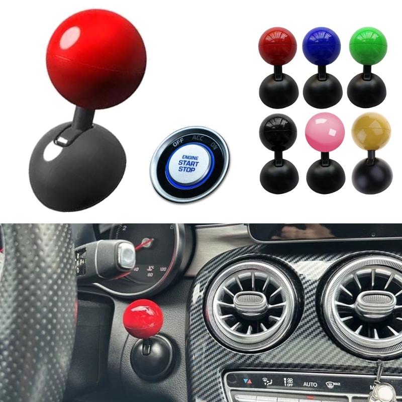 Push Start Button Cover Car Engine Start Stop Button Cover Pull Down Rod Push to Start Button Cover Ignition Decors