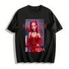Halloween-Thema Mira Kleiner Teufel Aufdruck Oberteil Trendiges Schmale Passform Spicy Girl Festival Kleidung Reines Baumwoll-T-Shirt