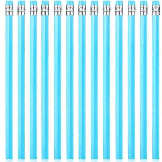 Tinlade 50 Pcs Triangular Grip Pencils Wood Wedding Pencils HB Graphite Pencil Pack Eraser for Baby Shower Drawing Sketching Bridal Shower Office