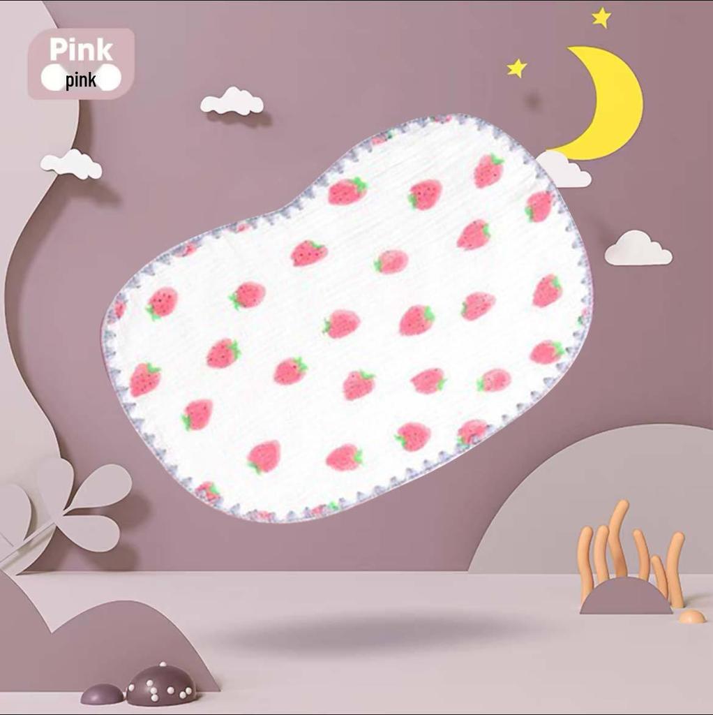 Newborn Cloud Slice Pillow: Ten-Layer Gauze, Sweat-Absorbing, Anti-Spit Milk, Head Protection Pillow