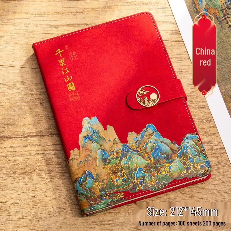 Exquisite Guochao Chinese Style Notebook & Diary Gift Set for Business Meetings