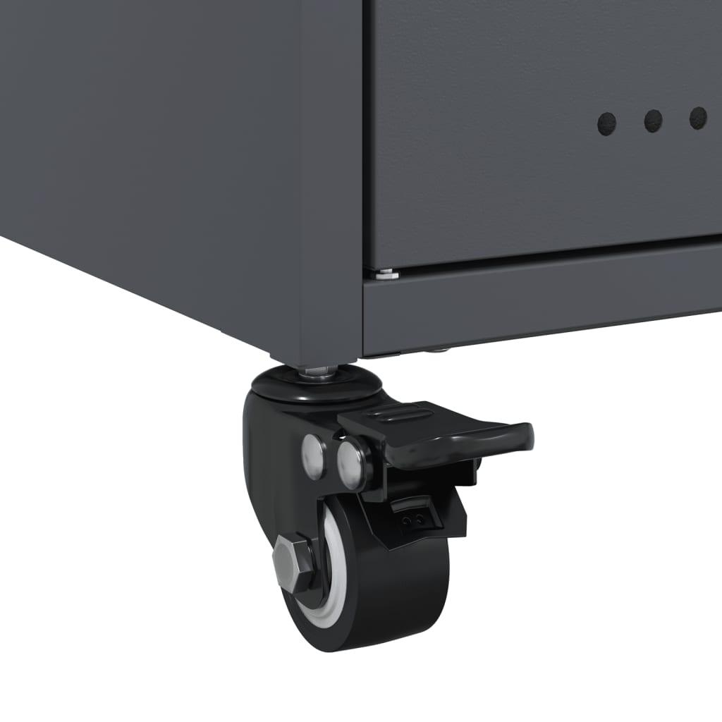 TV Stand Anthracite 68 X 39 X 43.5 Cm Cold Rolled Steel