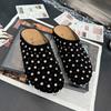 Summer Hollow Bag Head Slippers Women's Shoes 2025 New Outer Wear Home Slippers Flat Bottom Soft Bottom Lazy Hole Sandals