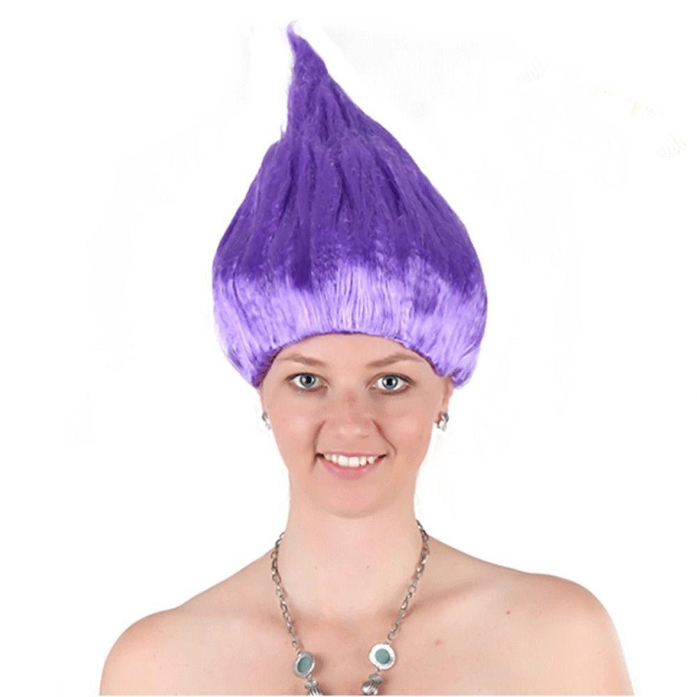 K drát / P drát Elf Pixie paruka Troll styl vlasy paruky vysoce kvalitní kreslený cosplay pro dospělé