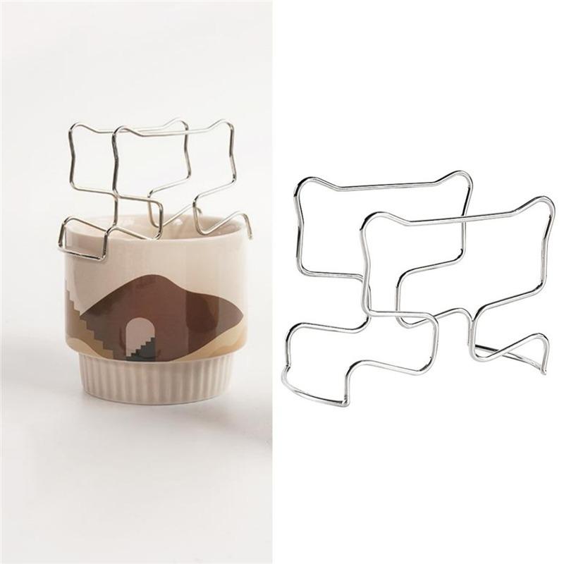 1/3/5pcs Coffee Drip Filter Bag Holder Reusable Stainless Steel Drip Bag Holder Coffee Cup Dripper Filter Paper Bag Shelf KFQJ03