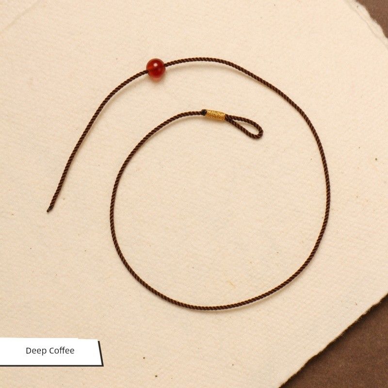 DIY Extremely Fine 1mm String Lucky Beads Anklet Carrying Strap