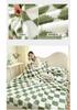 Panda Plaid Plush Flannel Blanket - Thick, Comfortable, and Cozy for Autumn and Winter