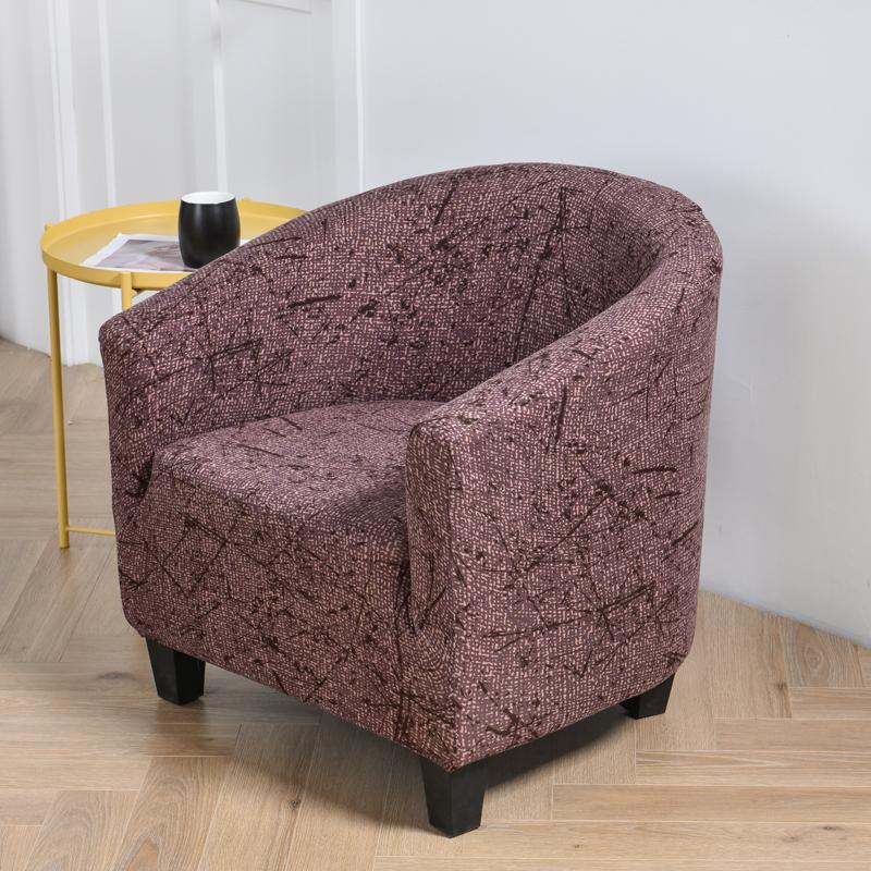 club chair cover armchair slipcover geometric printed small sofa covers protect for pets chair decoration