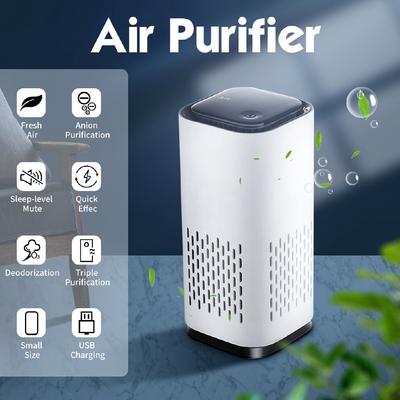 12W Mini Ozone Generator Deodorizer Air Purifier USB Rechargeable Fridge Purifier Portable Air Space Clear Odor For Office