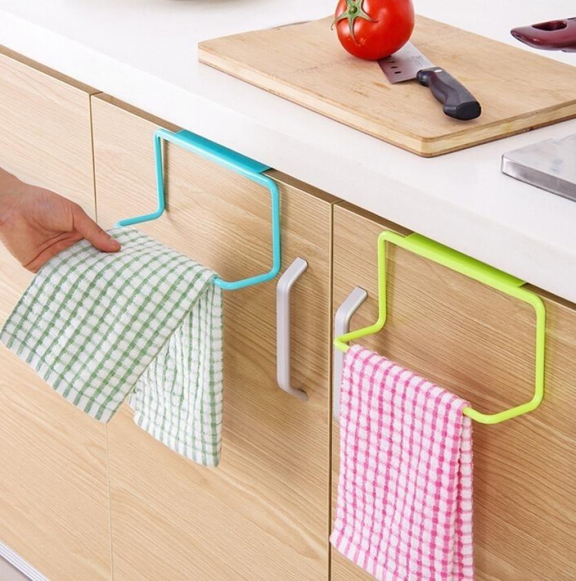 Towel Rack Bar Hanging Holder Rail Organizer Bathroom Kitchen Cabinet Cupboard Hanger Shelf
