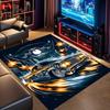 Night City Classic Lowrider Comic Print Area Rug Non‑Slip Rectangular Floor Mat Auto Art Decor for Gaming Bedroom Living Room