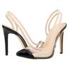 Women Sandals Pumps 11cm Transparent PVC Sexy High Heels Pointed Toe Stiletto  Summer Party Dress Wedding Shoes Plus Size 42