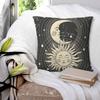 Sun Moon Star Space Psychedelic Square Pillowcase Cushion Cover Pillow Case Throw Pillow Cover for Home Bedroom Car
