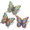 3 Stück DIY Schmetterling 3D Diamantmalerei Ornament für Erwachsene/Anfänger Geschenkidee Heimdekoration Edelstein Kunst Diamantmalerei Sets 18x18cm