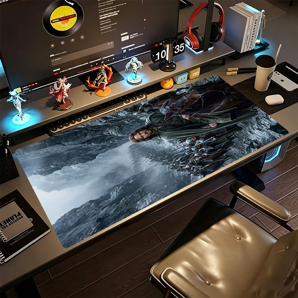 Lord Rings Large Mouse Pad Office Mouse Mats HD Print Desk Pad Non-Slip Rubber Base Office and Gaming Desk Decoration