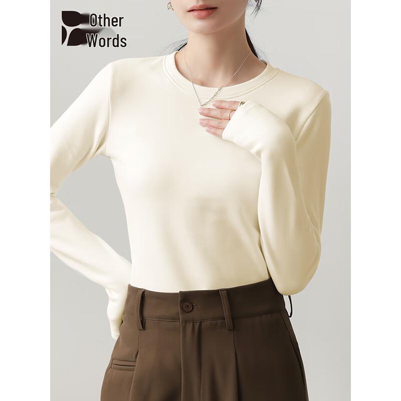 Women s Thickened Velvet Warm Long Sleeve T-Shirt XL