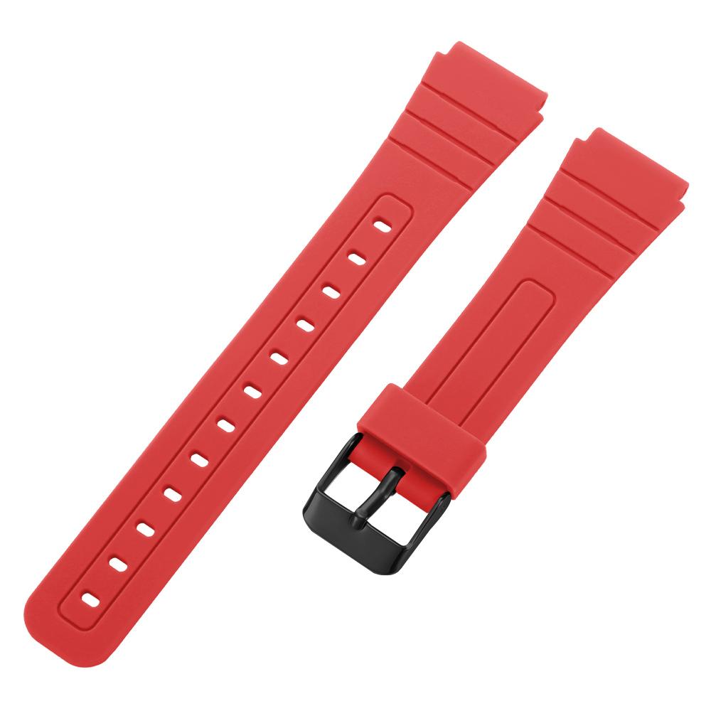 Cinturino in Silicone da 18mm per Casio F91W W800H SGW400 F-91W F84 F105/108 A158/168 AE1200 Cinturino Impermeabile Sostitutivo