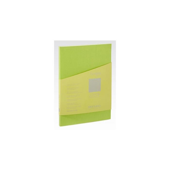 A5 Notebook - FABRIANO - EcoQuaPlus - 90gsm - 90 Sheets - Glued Spine - Green